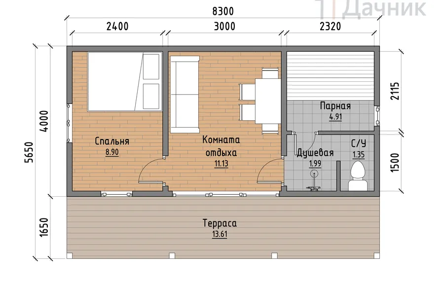 Планировка Uslada